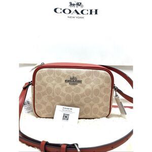 🔥🎁NWT! Coach Jamie Crossbody Handbag Sig Canvas Msrp:$350.00